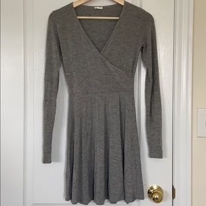 Garage front wrap dress